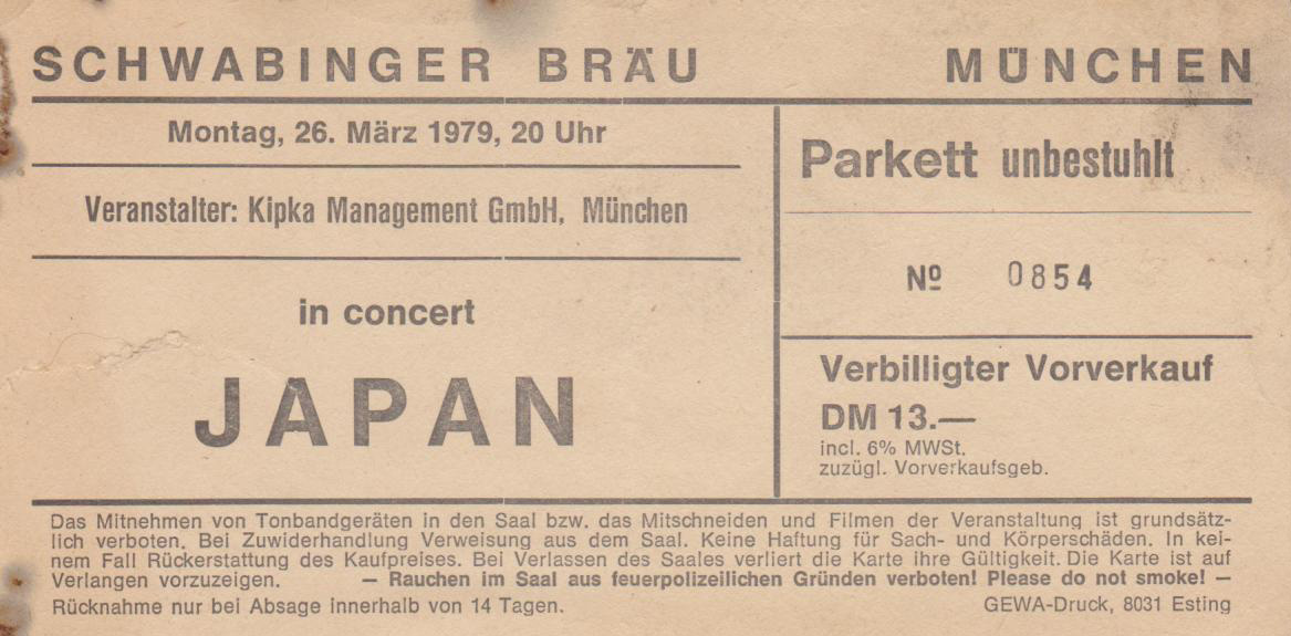 Munich ticket